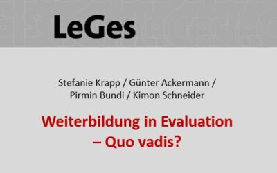 Publikation: Weiterbildung in Evaluation
